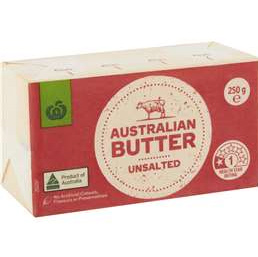 WW Australian Butter Unsalted 250g