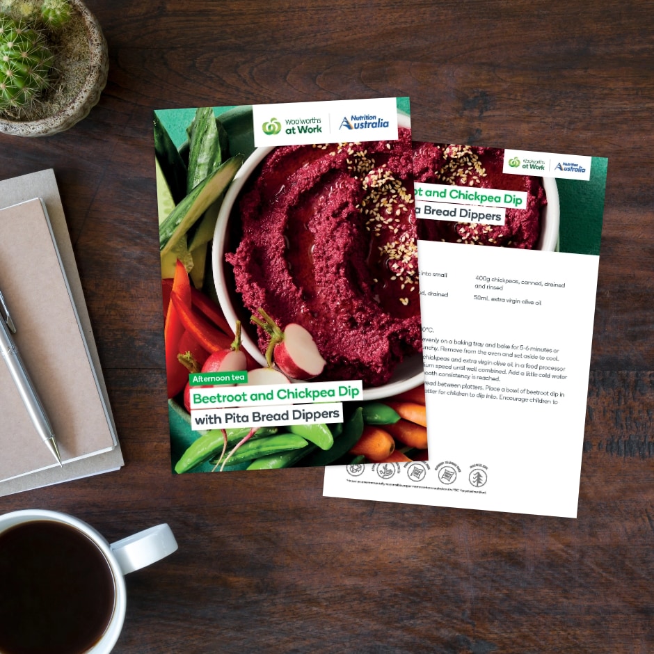 Free Seasonal Meal Plans from Nutrition Australia Woolworths At Work
