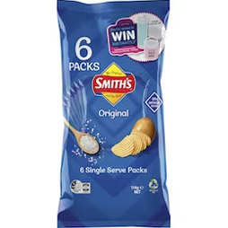Smiths Chips Original 6pk 114g