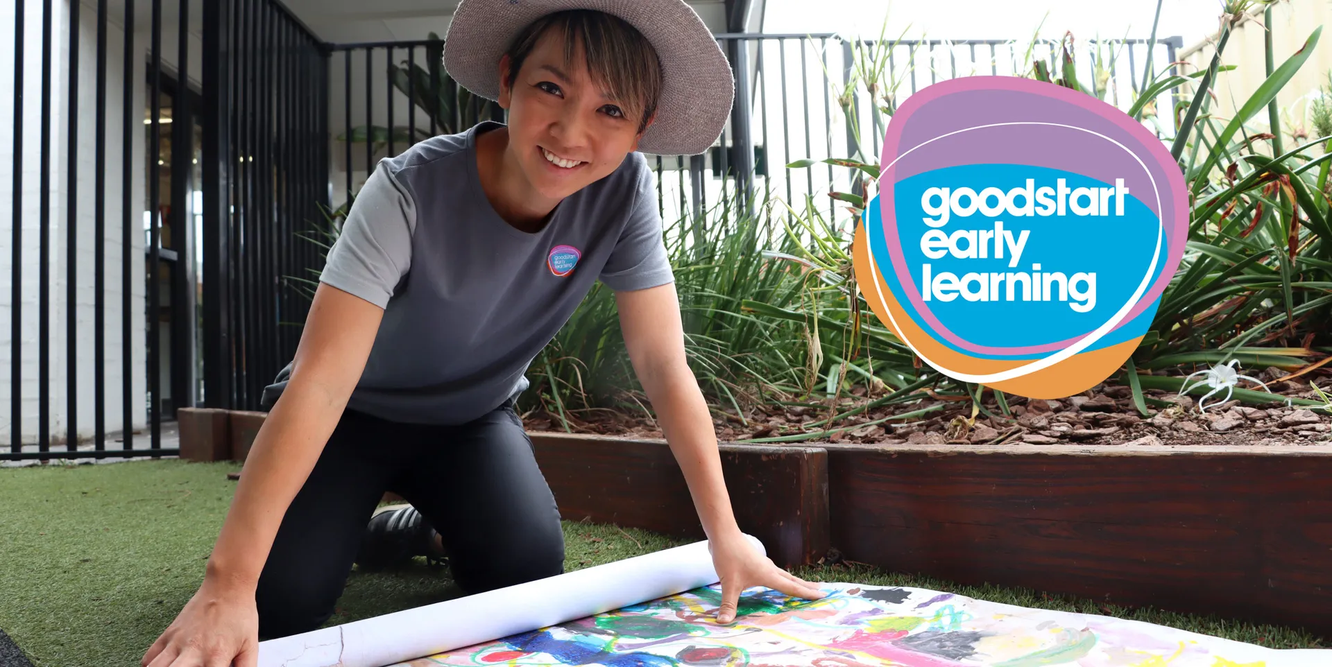 A lady working in childcare