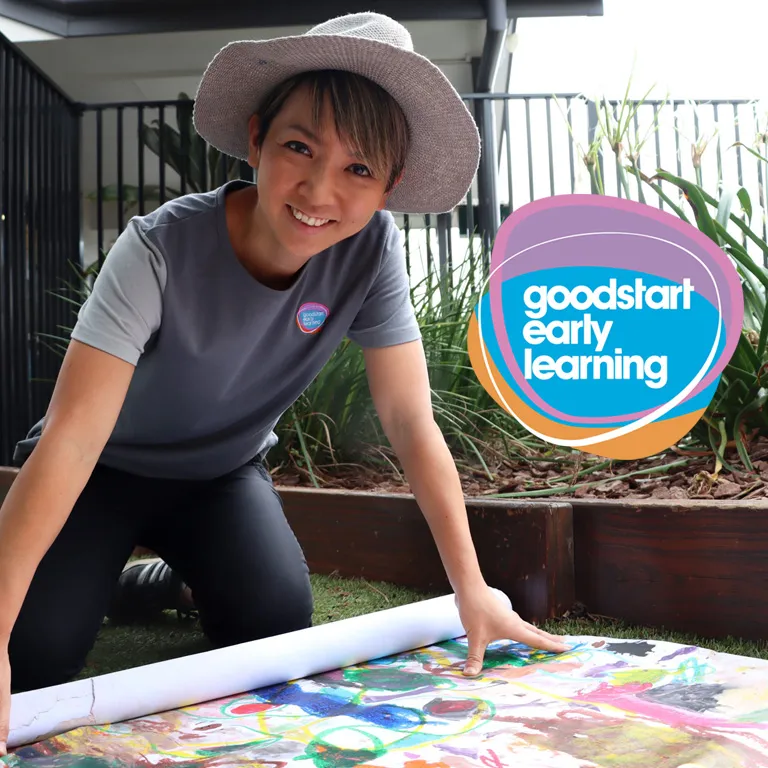 A lady working in childcare