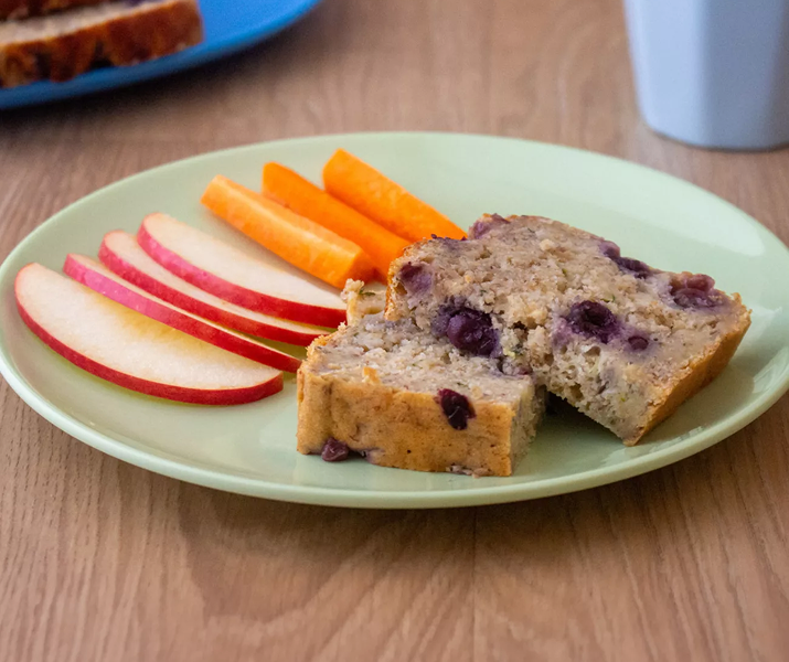 Menu Plan & Order’s afternoon tea recipe Berry & Zucchini Loaf is another great blueberry favorite option for children that helps with immune health.