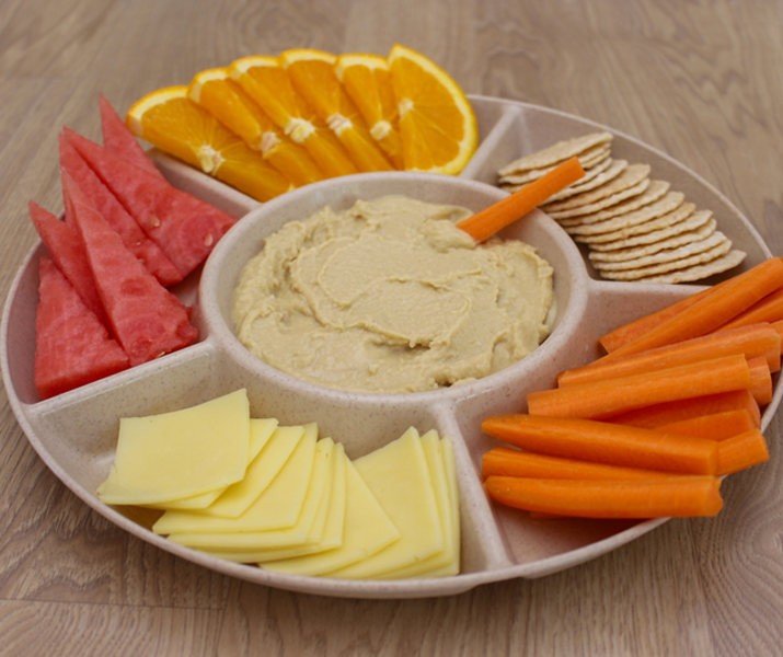Menu Plan & Order’s morning tea recipe Zippy Hummus with Veggie Sticks can have multiple orange vegetables included which are great for strengthening children’s immune system.